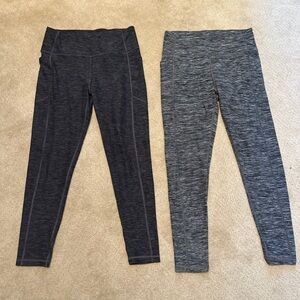 victoria secret PINK leggings gray and dark grey (medium)